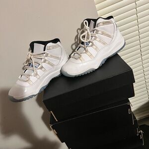 Kids White and Black High-Top Sneakers
